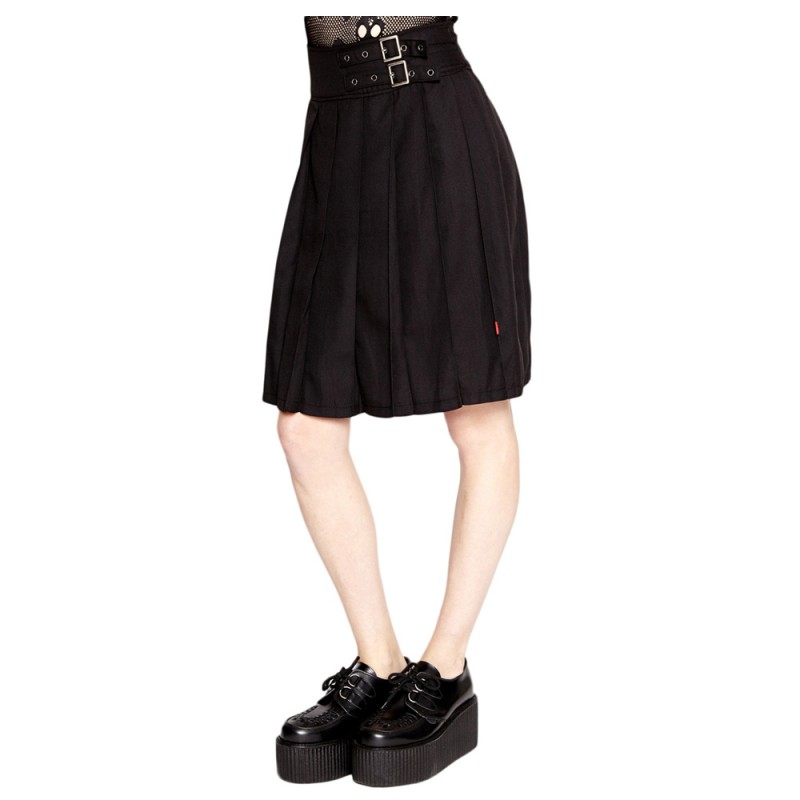 Women Gothic Kilt Steampunk Fashion Women Long Black Gothic Kilt